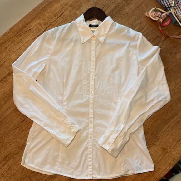 LA REDOUTE White Button Down Shirt size 10 - Picture 1 of 7